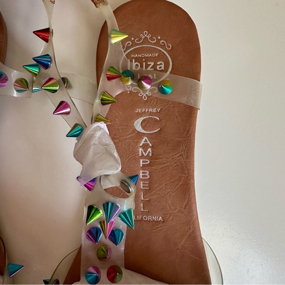 Jeffrey Campbell Ibiza Puffer Irridescent Rainbow Sandal - Picture 6 of 7